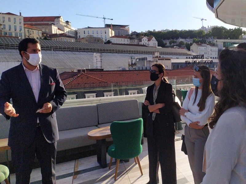 Estudantes visitaram Altis Avenida Hotel