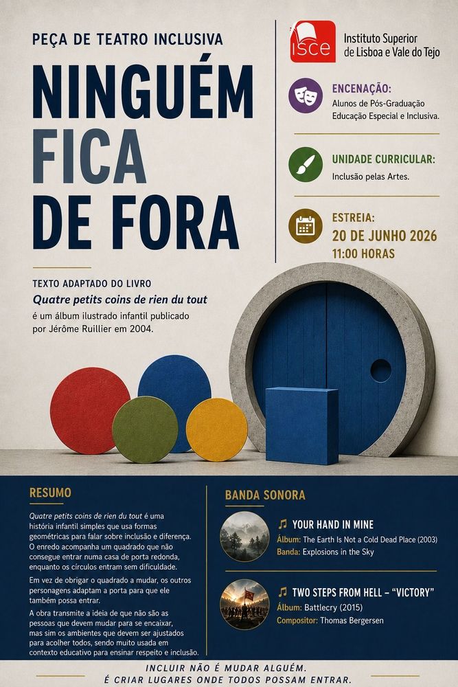 Estudantes da Pós-Graduação em Educação Especial e Inclusiva apresentam peça de teatro inclusiva “Ninguém Fica de Fora”