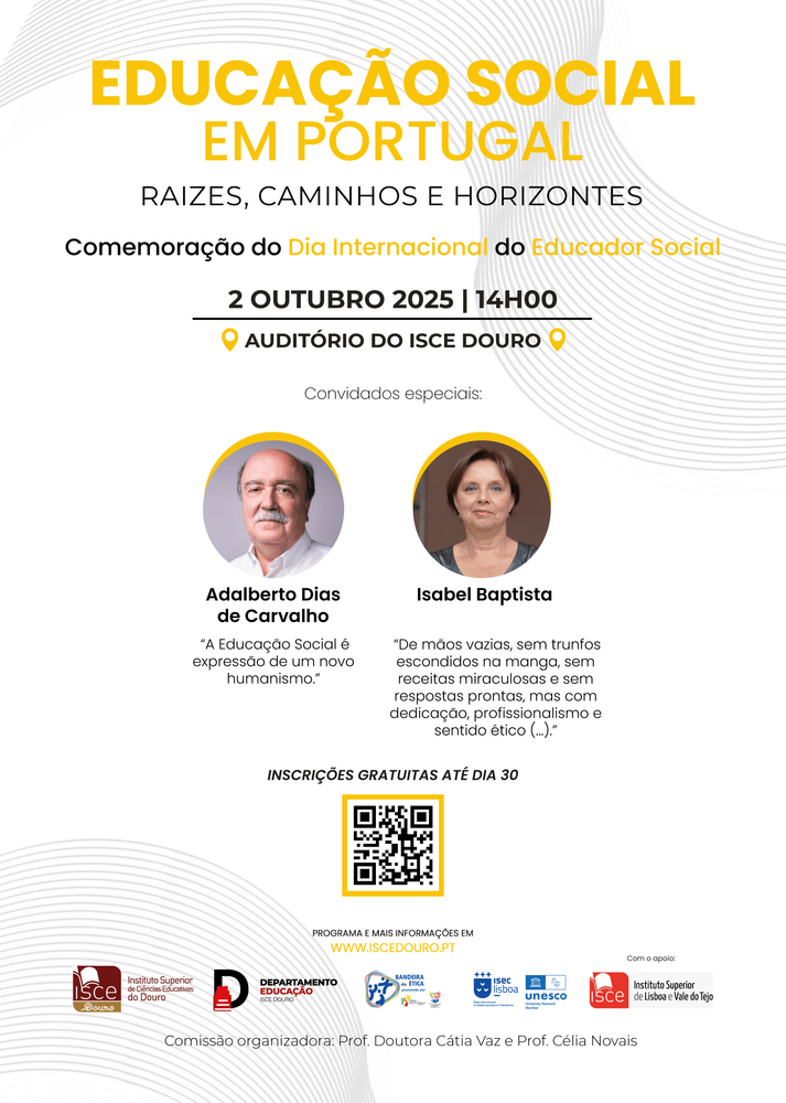 ISCE participa na Conferência “Educação Social em Portugal: Raízes, Caminhos e Horizontes”
