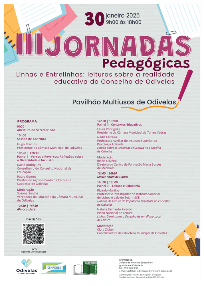 ISCE participa nas III Jornadas Pedagógicas da Câmara Municipal de Odivelas