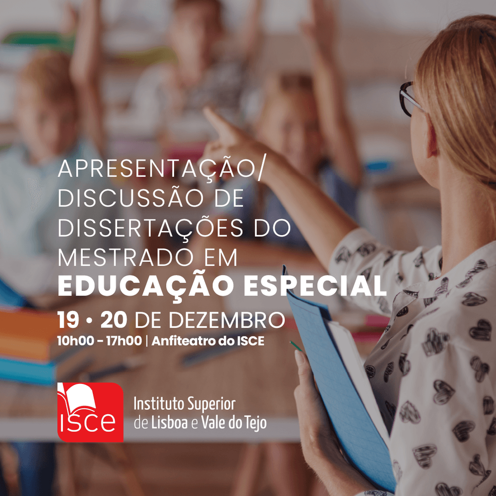 Apresentação/Discussão de Dissertações do Mestrado em Educação Especial