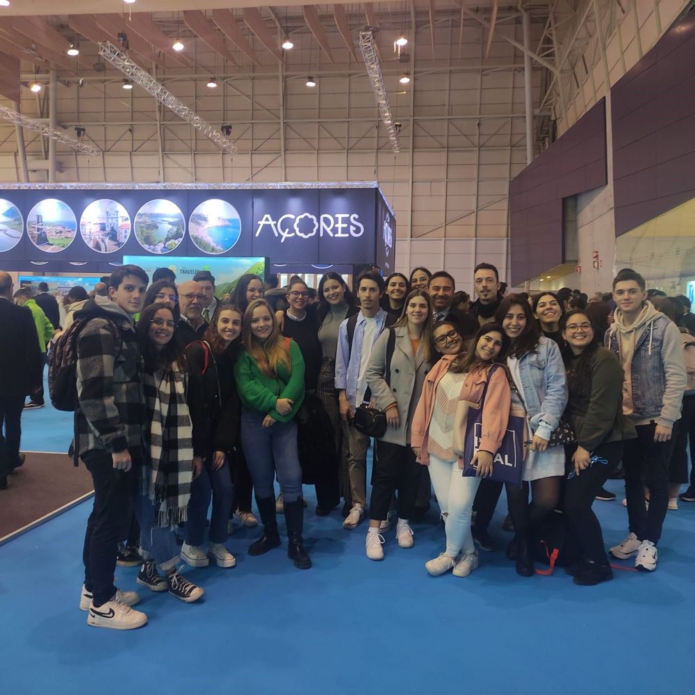 Estudantes de Turismo em visita de estudo