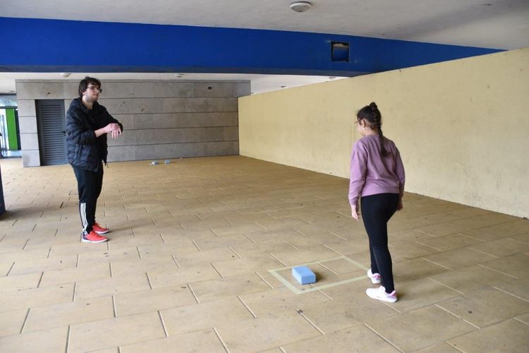 Departamento de Ciências do Desporto em ação na Escola Básica de Olival Basto Foto 1