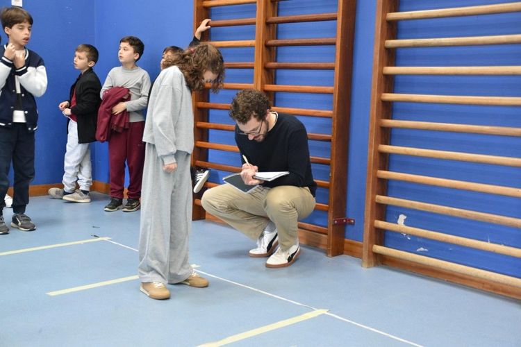 Departamento de Ciências do Desporto em ação na Escola Básica de Olival Basto Foto 2