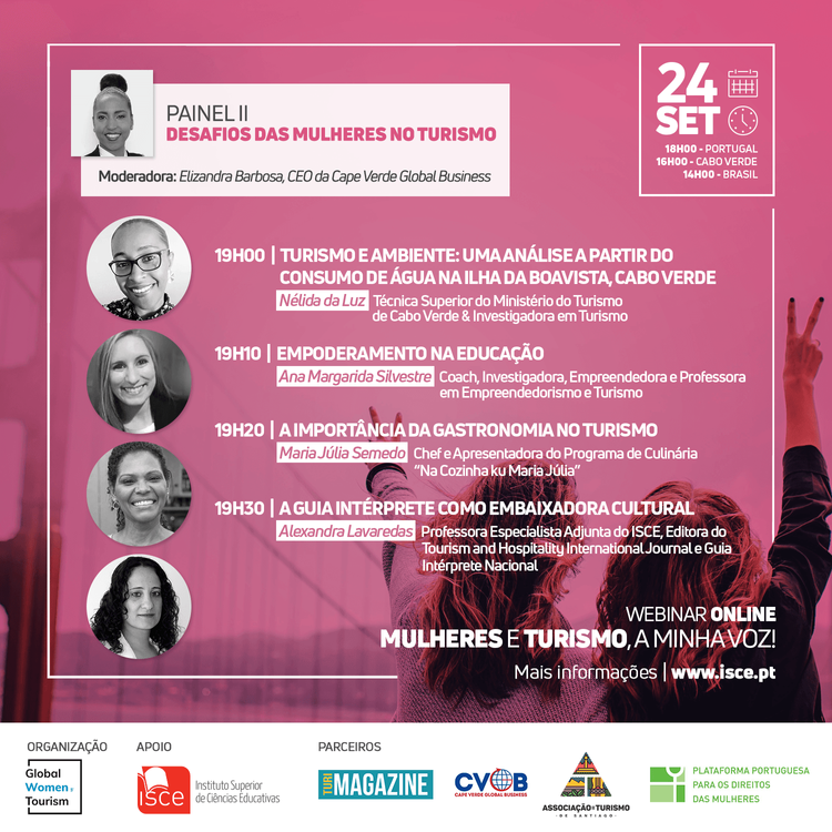 Webinar "Mulheres e Turismo, a minha voz!" Foto 14