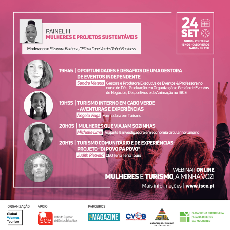 Webinar "Mulheres e Turismo, a minha voz!" Foto 15